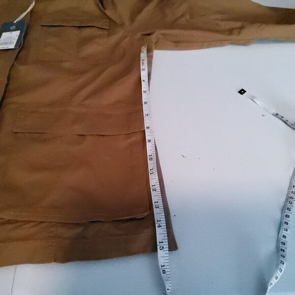 Universal Thread Womens Cargo Jacket Size L Cotton Khaki With Tags - Picture 4 of 13